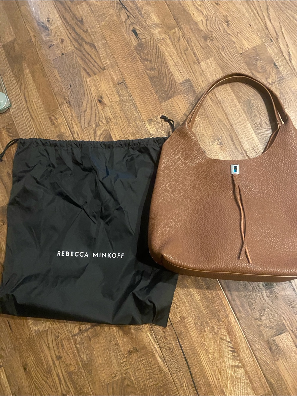 Rebecca Minkoff Tan Pebbled Leather Shoulder Hobo